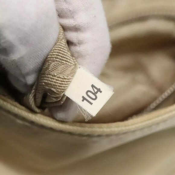 PRADA Shoulder Bag Nylon Leather Beige Auth ki5455 - Picture 11 of 16